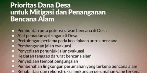 10 Contoh Kegiatan Mitigasi Dan Penanganan Bencana Alam Desa Updesa