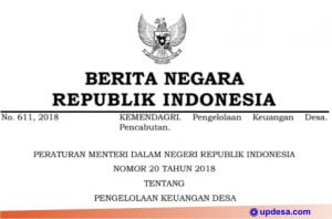 permendagri 20 tahun 2018
