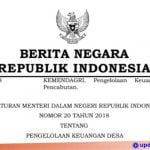download permendagri 20 tahun 2018