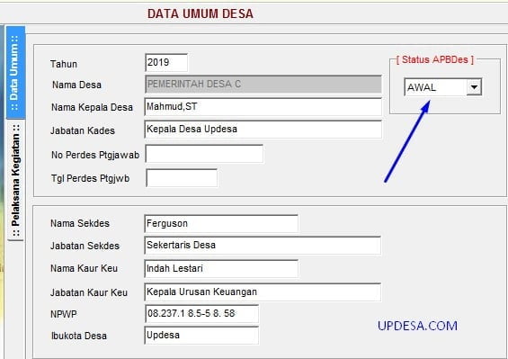 Data Umum Desa 2019