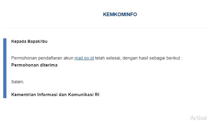 email mail.go.id diterima