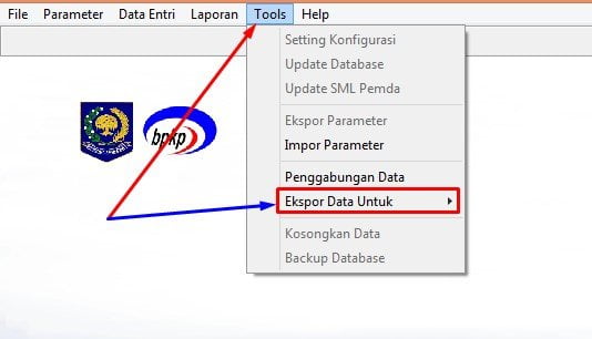 ekspor data omspan