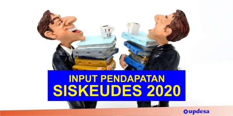 input pendapatan pada aplikasi siskeudes
