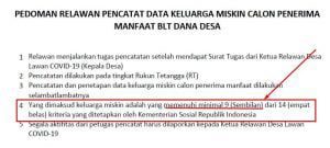 14 Kriteria Calon Penerima BLT Dana Desa, 9 Diantaranya Harus Dipenuhi ...