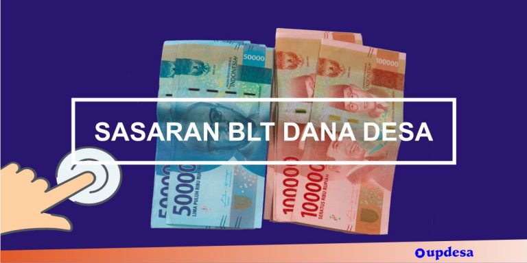 sasaran penerima blt dana desa
