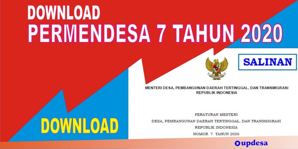 Download Permendesa No 7 Tahun 2020