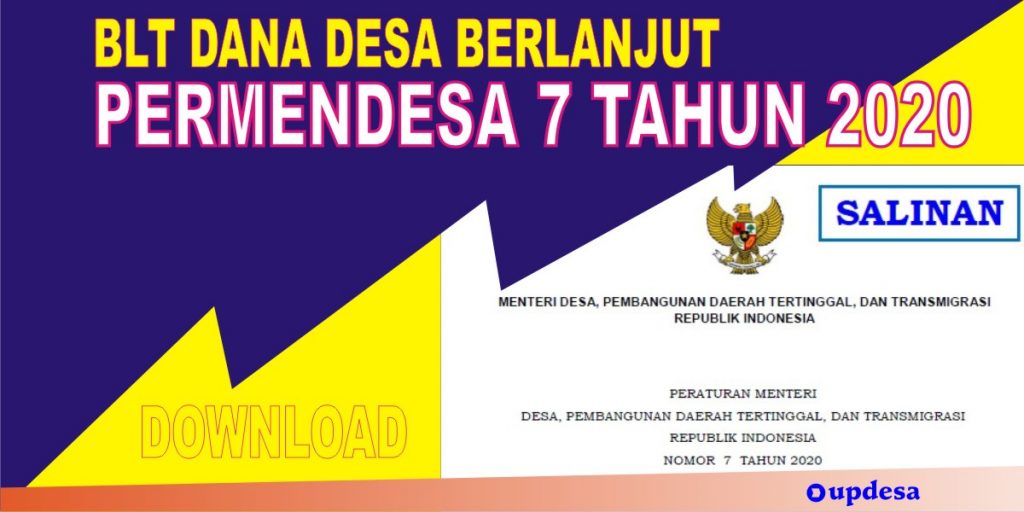Permendesa PDTT Nomor 7 Tahun 2020