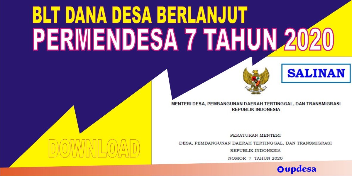 Permendesa PDTT Nomor 7 Tahun 2020 Tentang Perubahan Kedua Atas ...