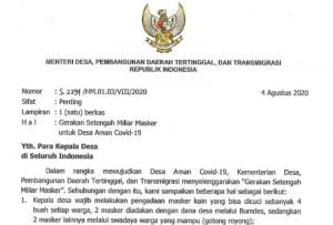 Surat Mendes S.2294/H.M.01.03/VIII/2020