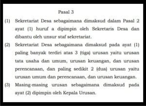 jumlah perangkat desa