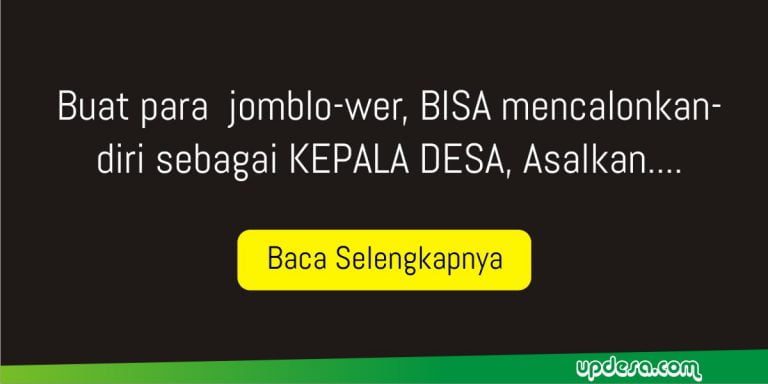 Bisakah Seseorang yang Belum Pernah Menikah Mencalonkan Diri sebagai Kepala Desa