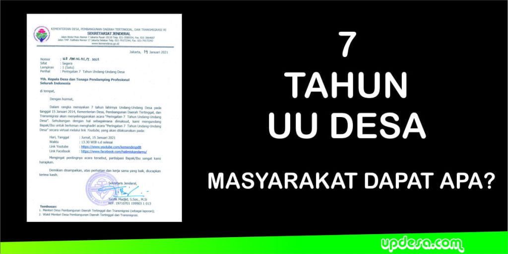 Peringatan 7 Tahun Undang-Undang Desa