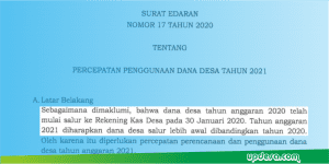 dana desa 2021 disalurkan