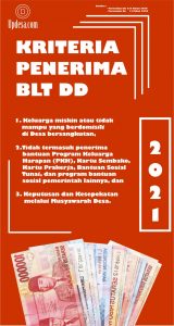 Kriteria Penerima BLT DD Tahun 2021 - Updesa