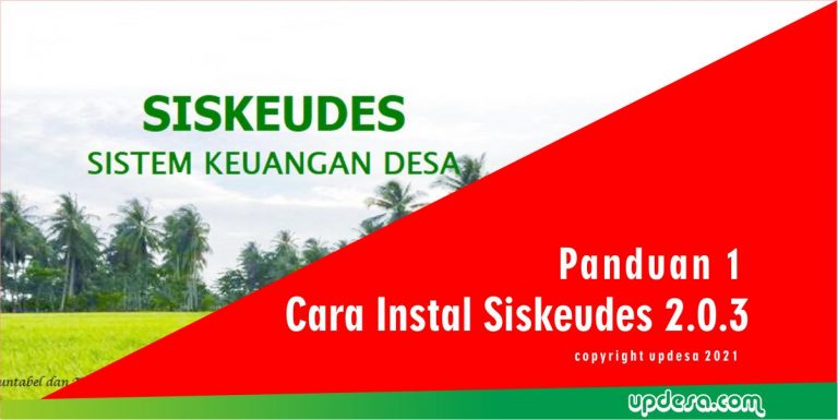 Cara Instal Siskeudes 2.0.3
