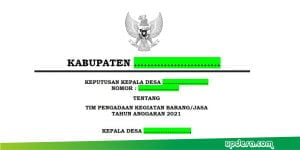 SK Tim Pengadaan Barang/Jasa