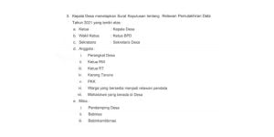 Pemutakhiran Data SDGs Desa