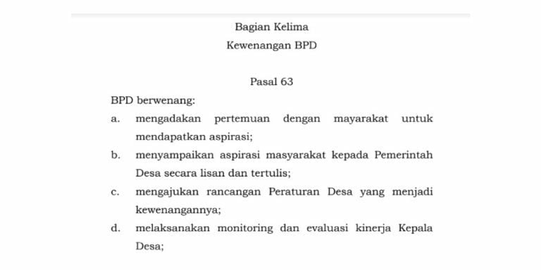 kewenangan bpd