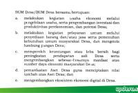 tujuan bum desa