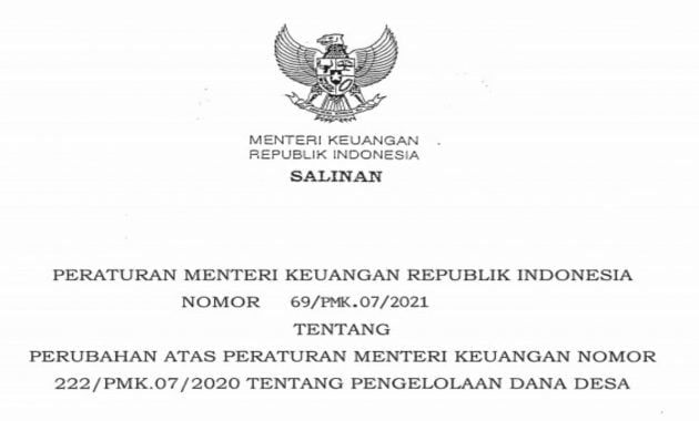 PMK 69 Tahun 2021