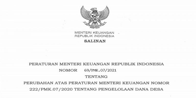 PMK 69 Tahun 2021