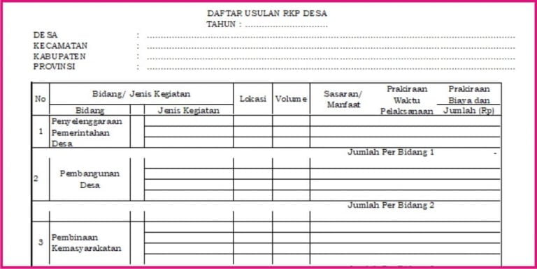 apa itu du rkp desa ?