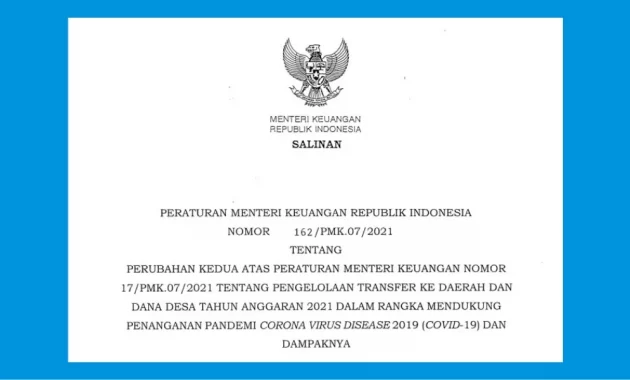 PMK 162 Tahun 2021