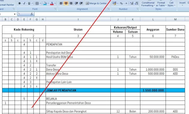 APBDes Excel APBDes Excel