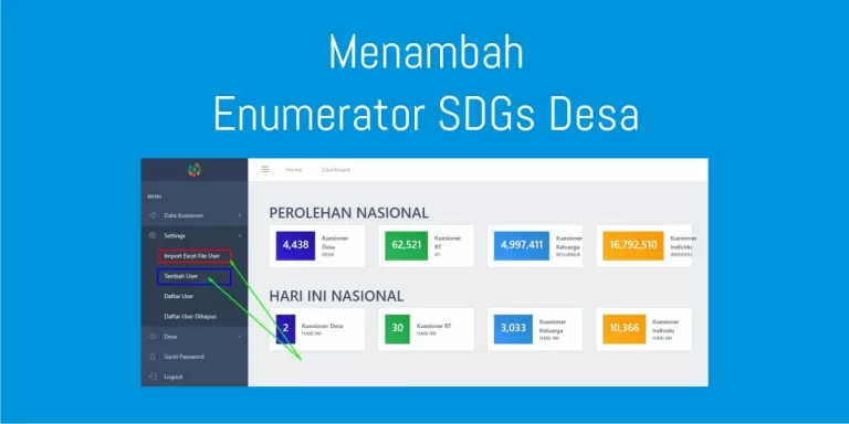 Cara Menambahkan Enumerator SDGs Desa