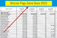 pagu dana desa 2022