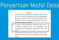 penyertaan modal desa penyertaan modal desa