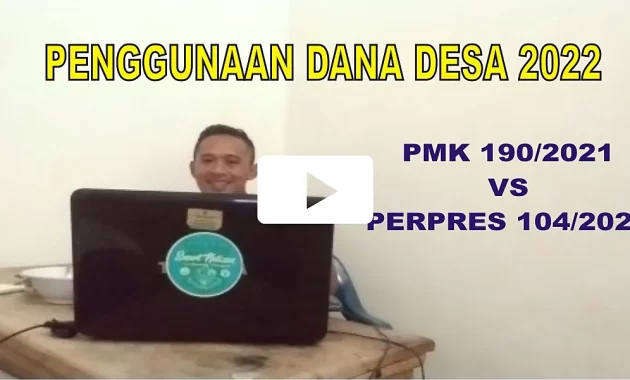 Penggunaan Dana Desa PMK 190 Tahun 2021