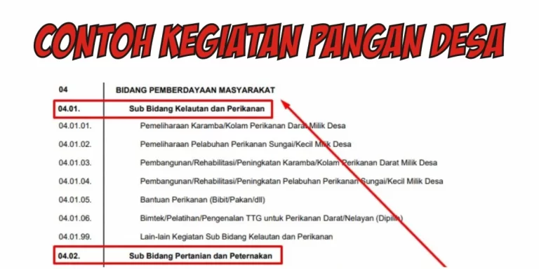 ketahanan pangan desa