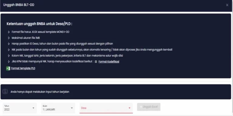 Cara Input BNBA di Monev DD