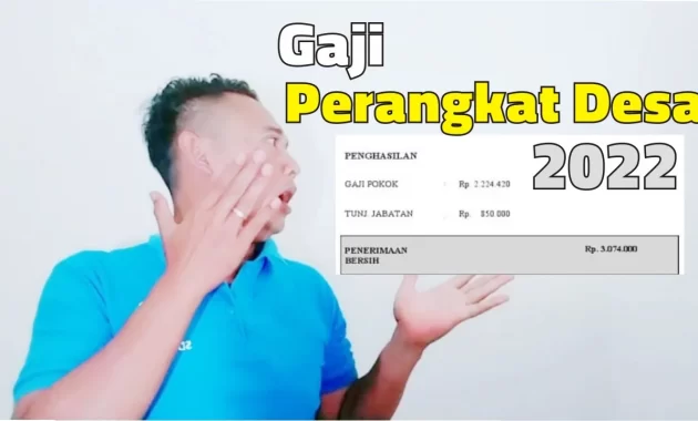 gaji perangkat desa 2022