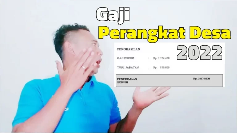 gaji perangkat desa 2022
