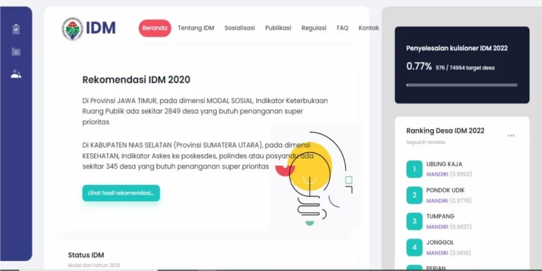 tata cara login idm 2022