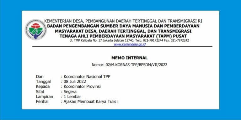 Karya Tulis Pendamping Desa