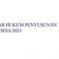 dasar hukum penyusunan rkp desa 2023
