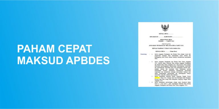 Apa yang Dimaksud dengan APBDes
