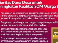 peningkatan kapasitas SDM warga desa