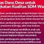 peningkatan kapasitas SDM warga desa