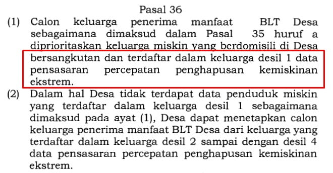 yang dimaksud kemiskinan ekstrem desa