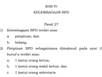Tata Cara Pemilihan Ketua BPD