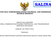 Kepmendesa 136 Tahun 2022