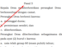 Perangkat Desa Dipaksa Mengundurkan Diri