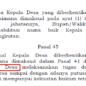 Siapa Melaksanakan Tugas Kepala Desa saat Diberhentikan Sementara