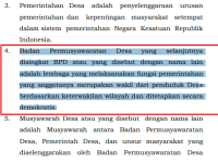 apakah bpd termasuk perangkat desa