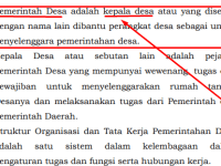 apakah kepala desa termasuk perangkat desa