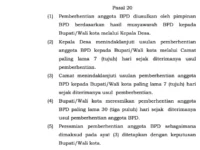 Apakah Kepala Desa Bisa Memberhentikan BPD dan Mengangkat dengan yang Baru?